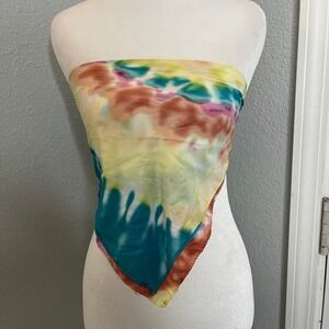 Tie Dye Bandana Scarf Head Neck Hair Accessory‎ Colorful Fashion